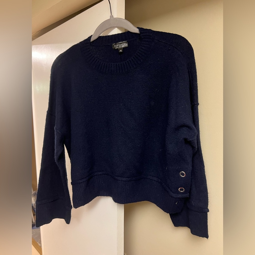 Navy blue topshop sweater size us 6